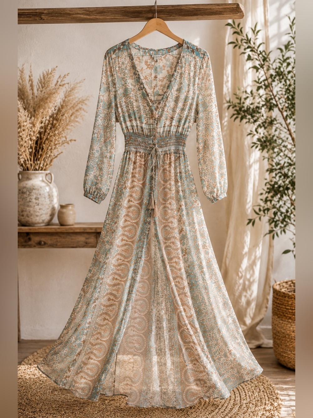 Desert Dreams Sheer Paisley Duster - Picture 2 of 7
